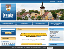 Tablet Screenshot of dobrovice.cz